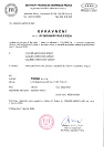 INSTITUT TECHNICKÉ INSPEKCE Certificate