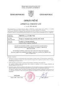 ÚRAD CIVILNÉHO LETECTVA Certificate